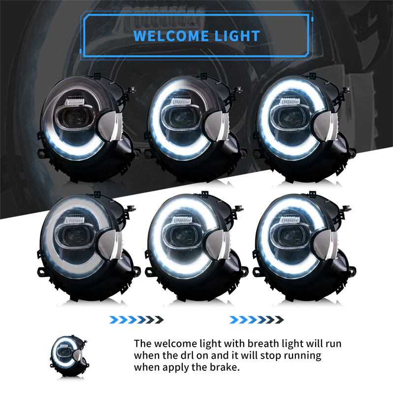 VLAND LED Headlights+Taillights For 2007-2013 Bmw Mini Cooper(Hatch) R56 R57 R58 R59 - Image 6