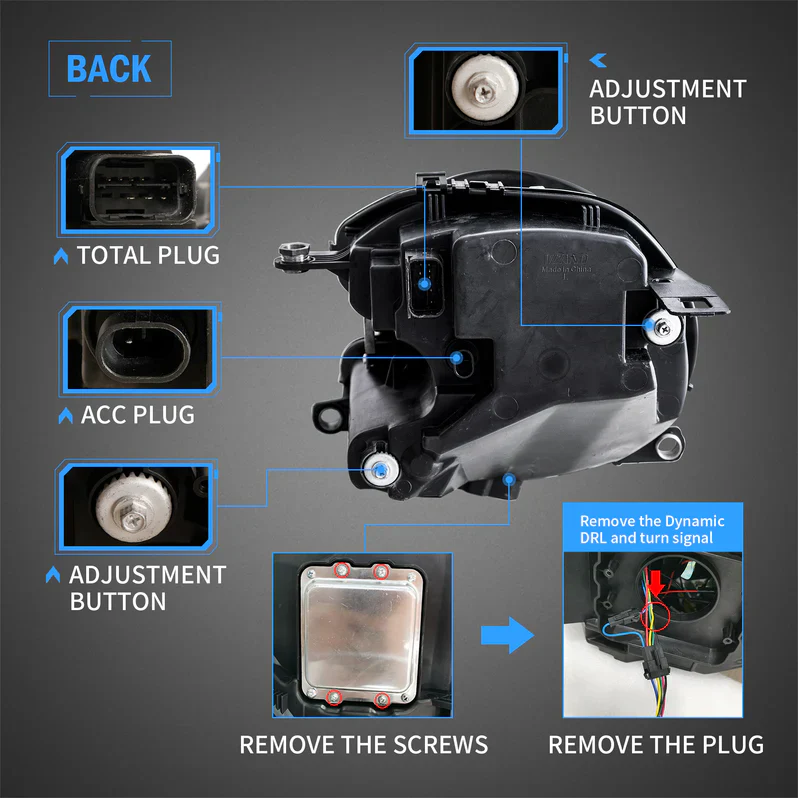 VLAND LED Headlights+Taillights For 2007-2013 Bmw Mini Cooper(Hatch) R56 R57 R58 R59 - Image 7