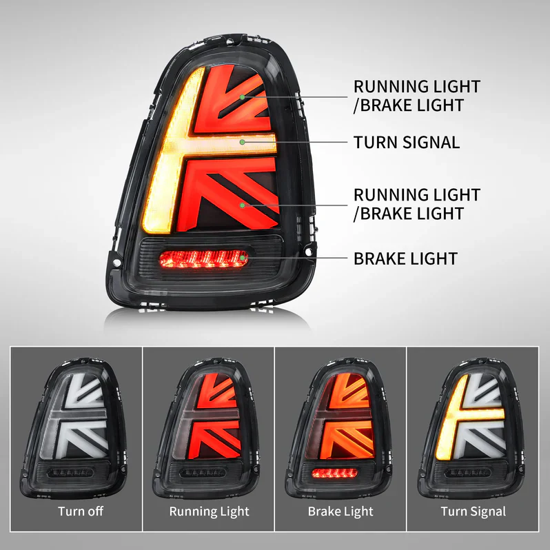 VLAND LED Headlights+Taillights For 2007-2013 Bmw Mini Cooper(Hatch) R56 R57 R58 R59 - Image 8