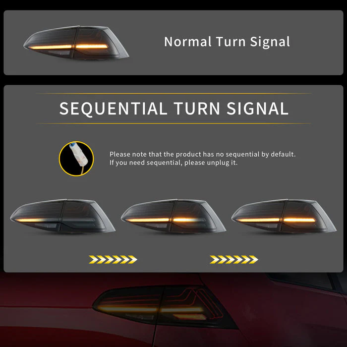 VLAND LED Laser Taillights For 2015-2021 Volkswagen VW Golf 7 MK7 MK7.5 Hatchback (Europe is 2013-2019) - Image 5