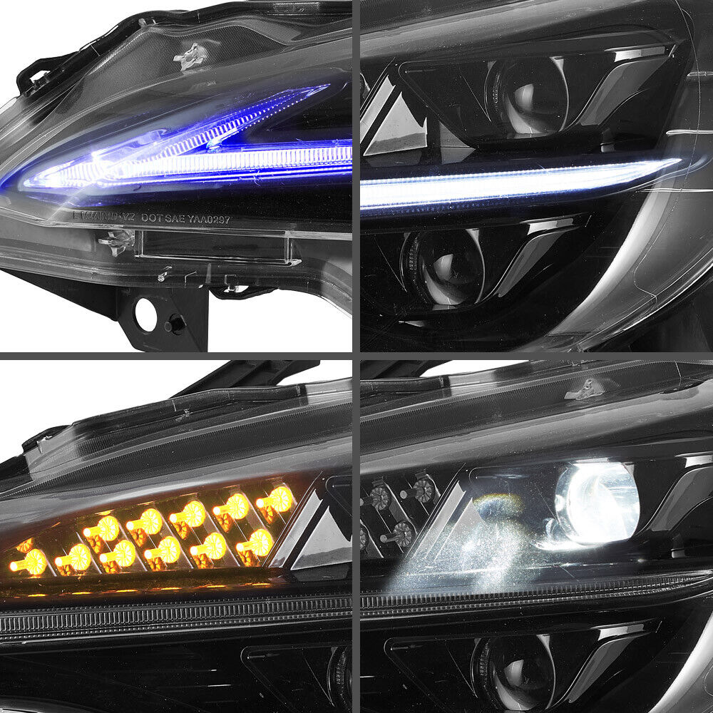 VLAND LED Projector Headlights for 2012-2021 Scion FR-S/ Toyota 86 GT86/Subaru BRZ Smoked Dynamic w/Start-up Animation - Image 11