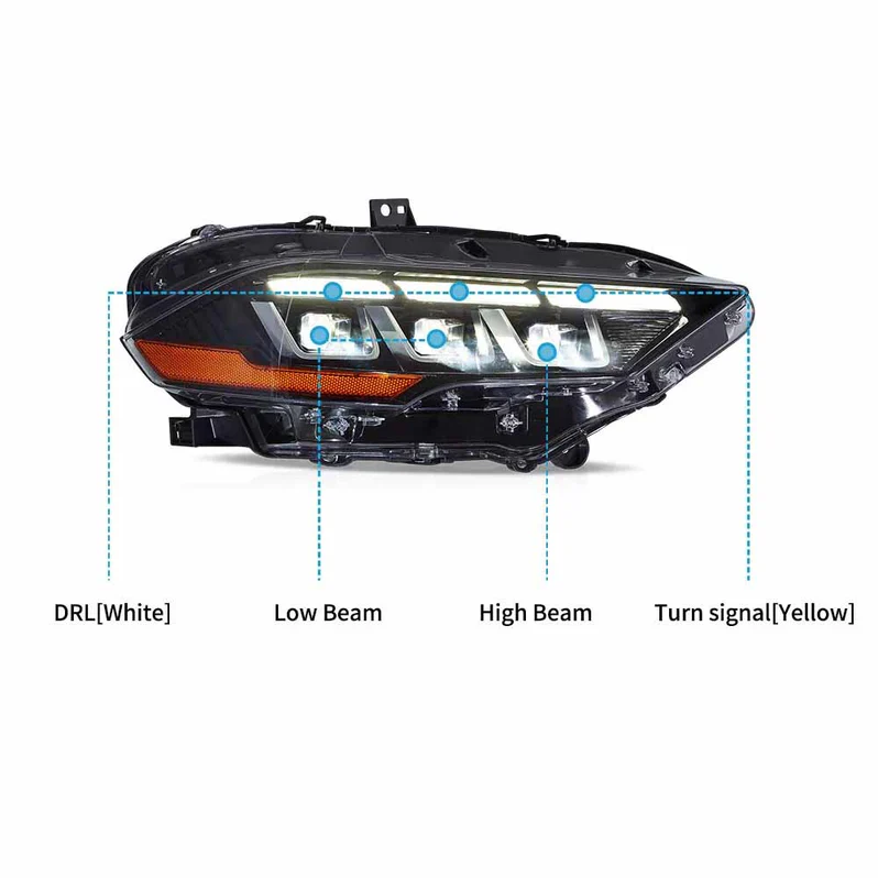 VLAND LED Projector Headlights For 2018-2023 Ford Mustang - Image 7