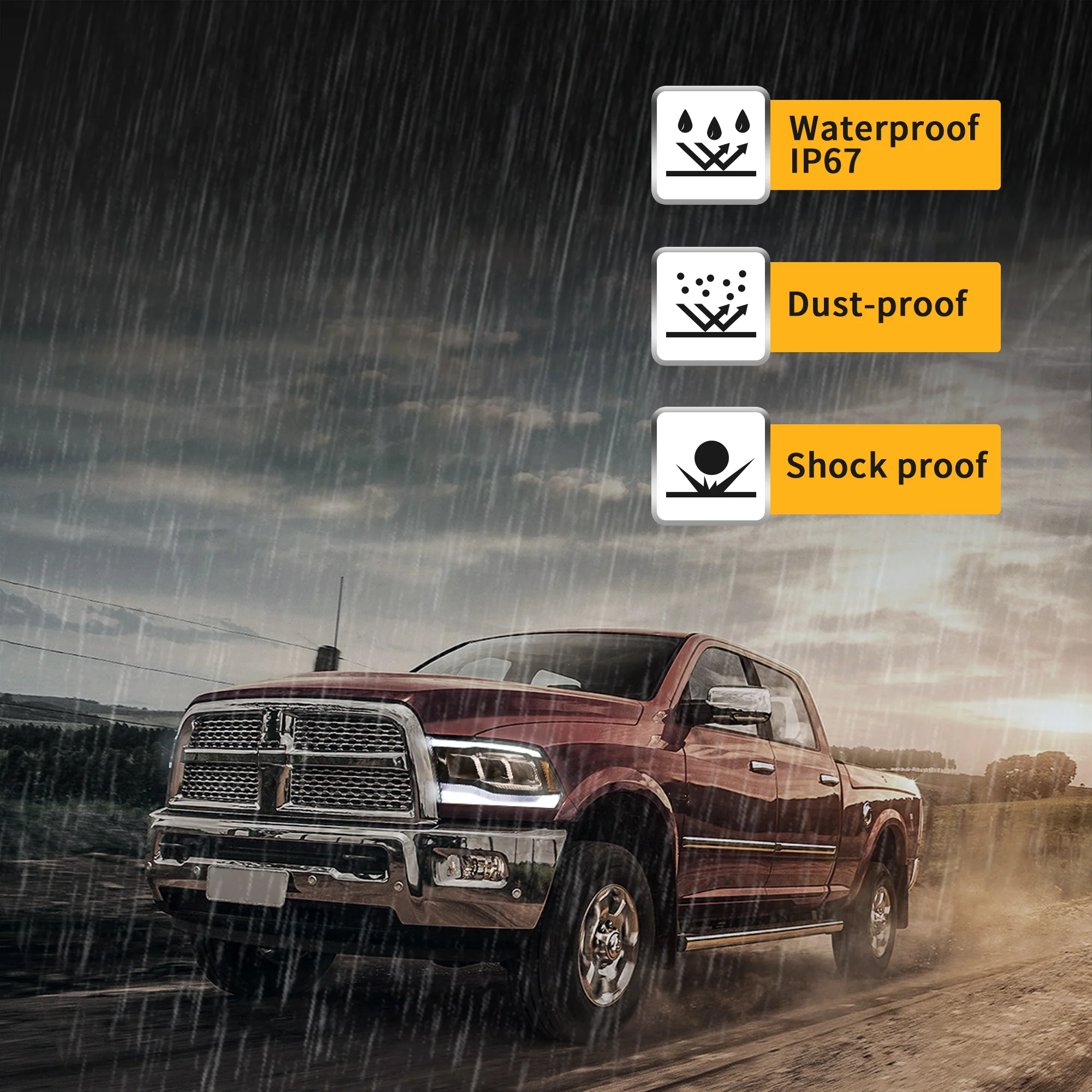 VLAND LED Projector Headlights For Dodge Ram 1500/2500/3500 2009-2018/Ram 1500 Classic 2019-2021 - Image 18
