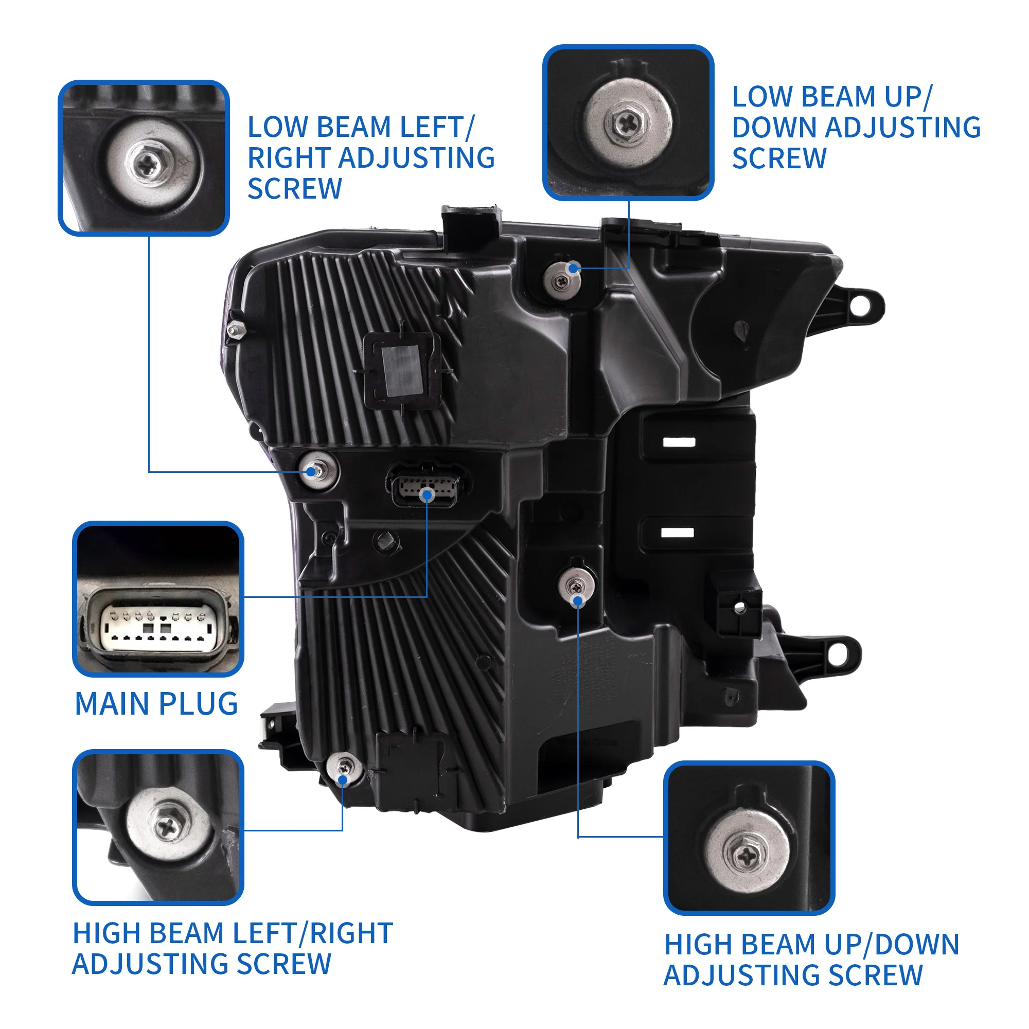 VLAND LED Projector Headlights for Ford F150 2018-2020 - Image 3