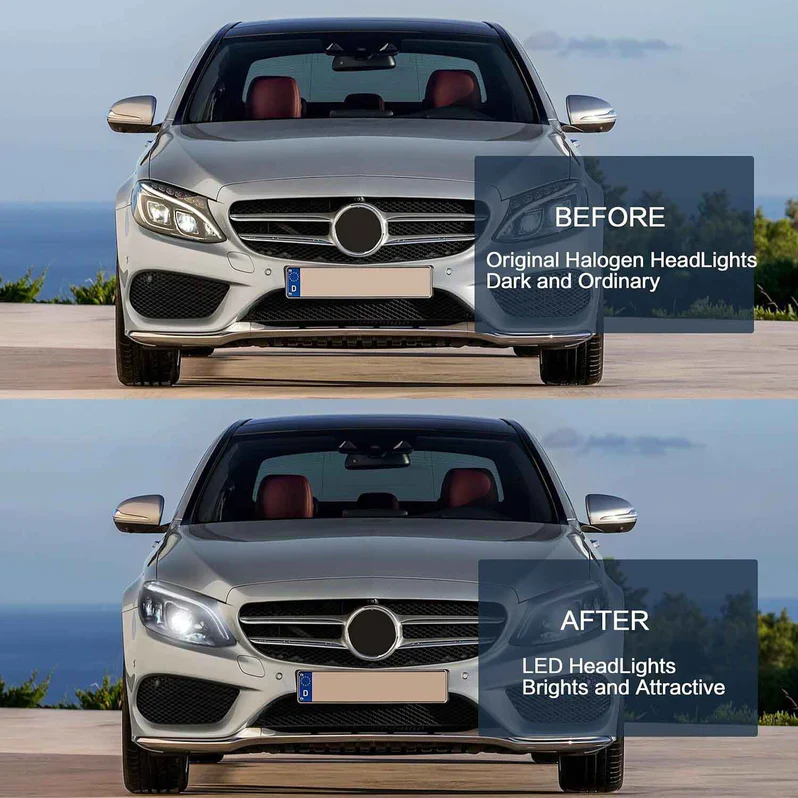 VLAND LED Projector Headlights For Mercedes Benz W205 C-Class 2015-2021 - Image 9