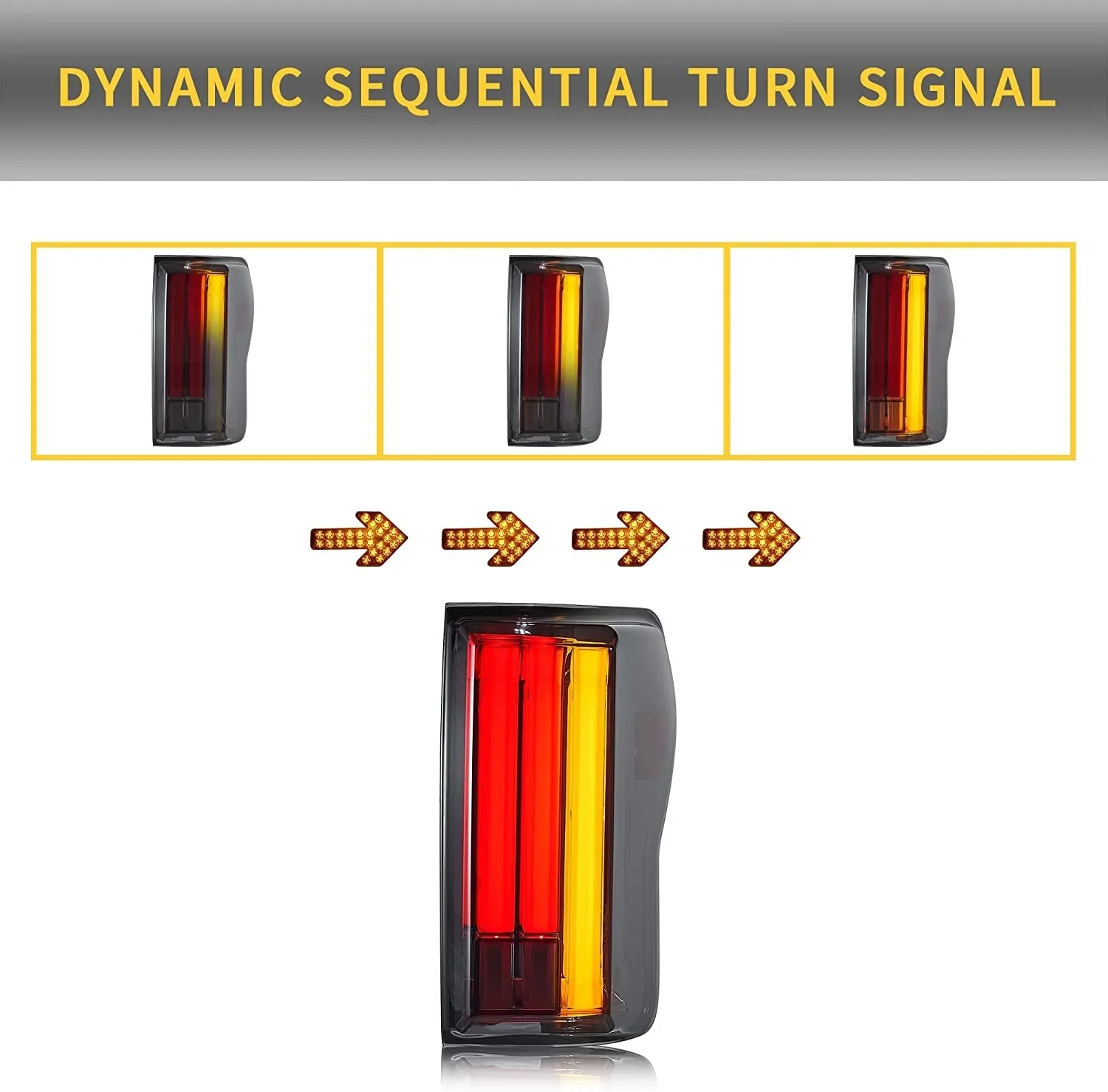 VLAND LED Smoked Tail Lights For 2007-2013 Toyota Tundra With Start-up Animation - Image 3