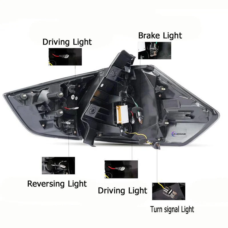 VLAND LED Tail Lights For 2014-2019 Nissan Rogue Rear Lamps Assembly - Image 4