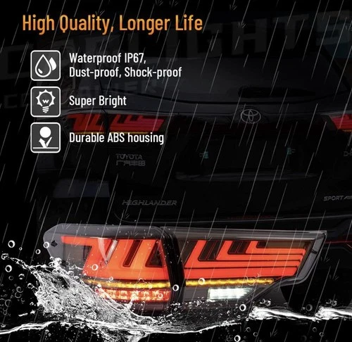 VLAND LED Tail lights For 2014-2019 Toyota Highlander - Image 3