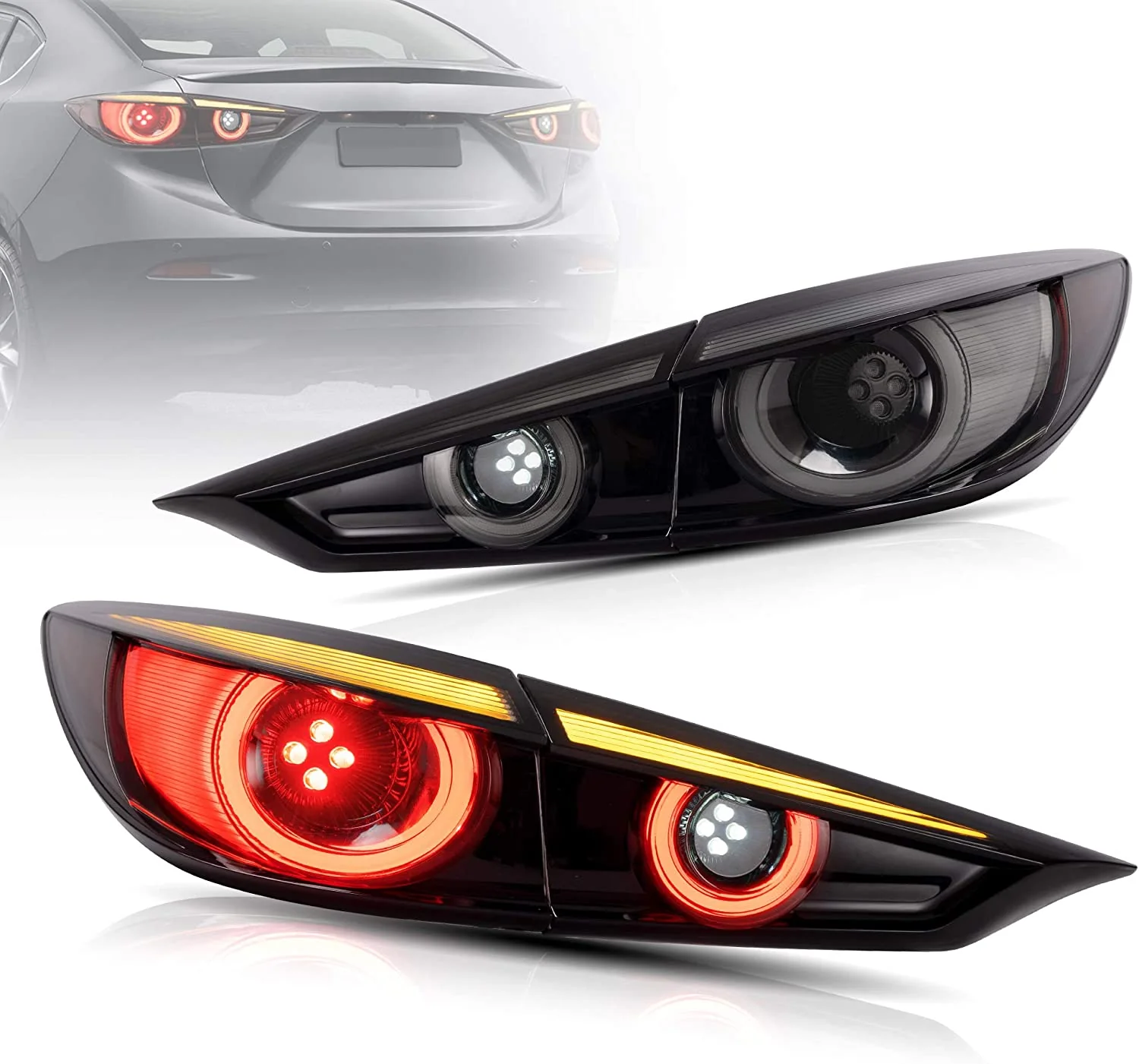 VLAND LED Tail Lights For 2019-2025 Mazda 3 Axela Sedan - Image 10