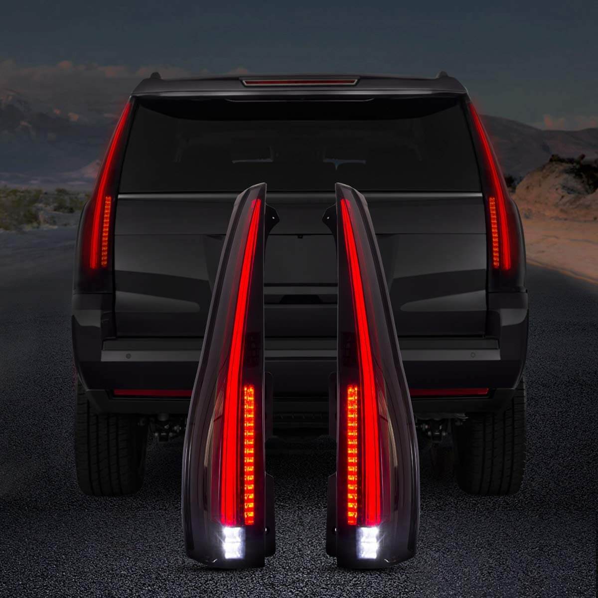 VLAND Full LED Tail Lights For Cadillac Escalade 2007-2014 - Image 10