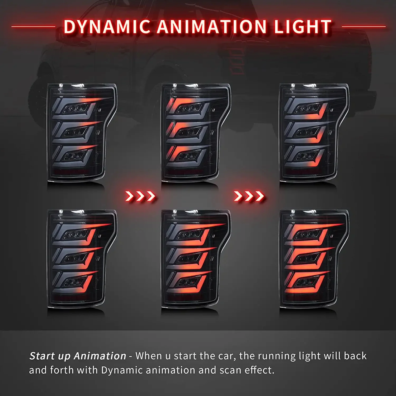VLAND LED Tail Lights For Ford F150 2015-2020 - Image 2