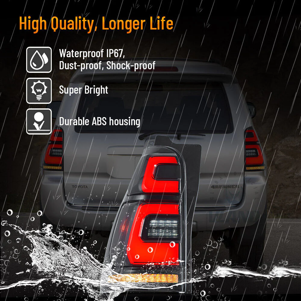 VLAND LED Tail Lights For Toyota 4Runner 2003-09 Rear Lamps w/ Startup Animation - Image 7