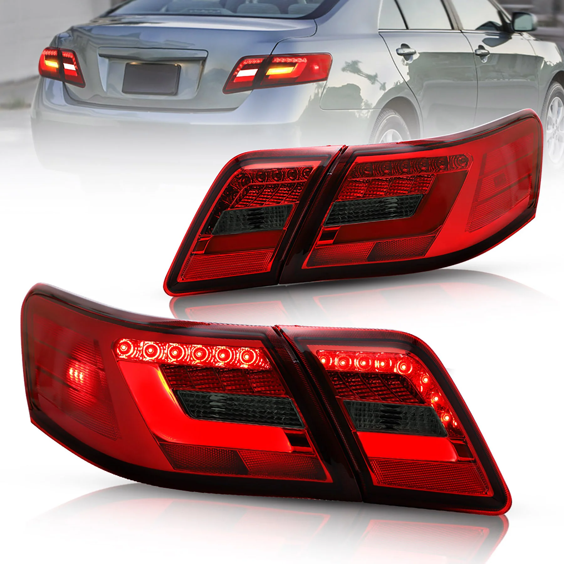 VLAND Full LED Tail Lights for Toyota Camry XV40 Gen Sedan 2006-2011 - Image 3