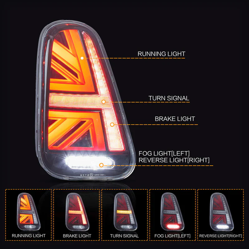 VLAND LED Taillights For 2001-2006 Mini Cooper R50 R52 R53 - Image 3