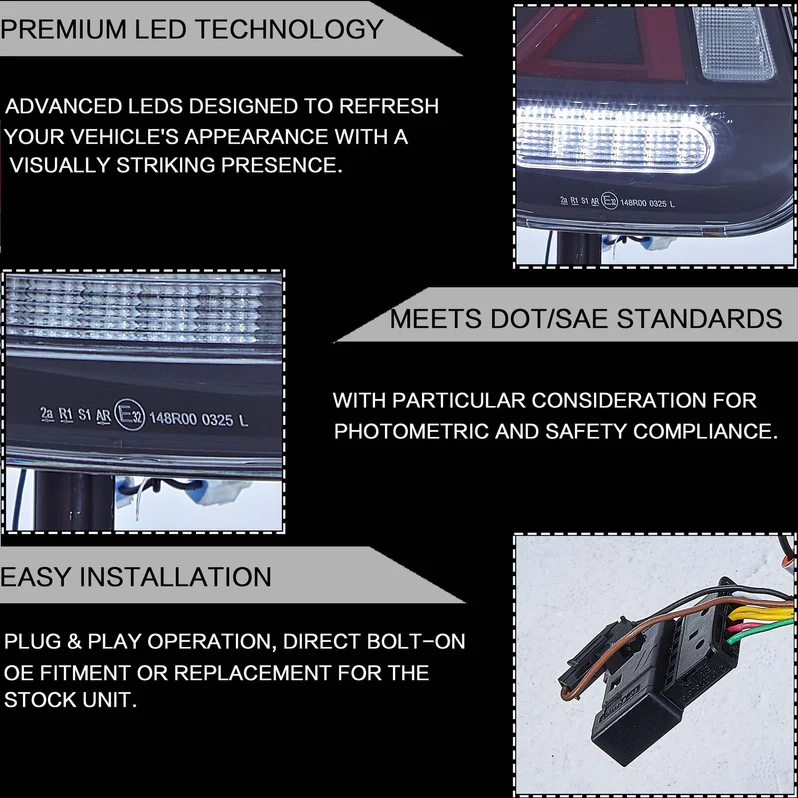 VLAND LED Taillights For 2001-2006 Mini Cooper R50 R52 R53 - Image 5