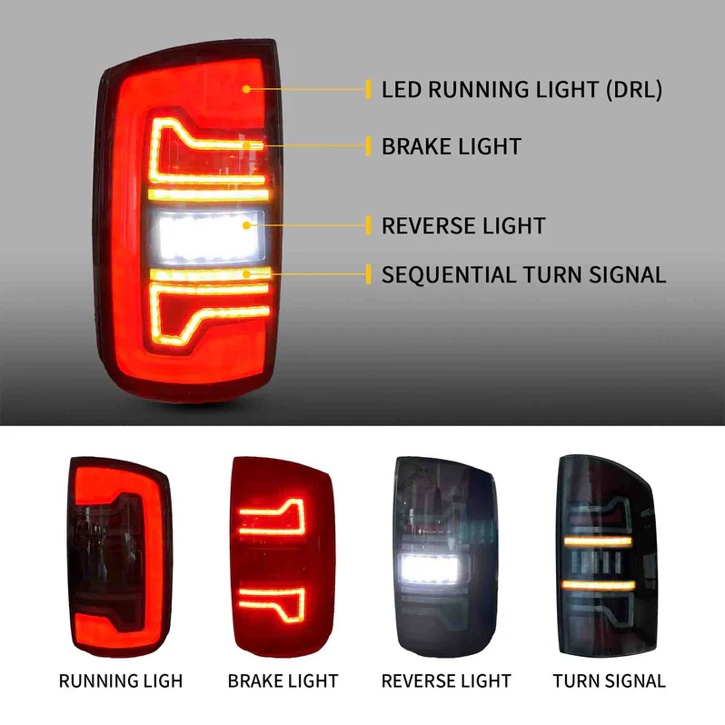 VLAND LED Taillights For 2002-2008 Dodge Ram 1500 2500 3500 - Image 8