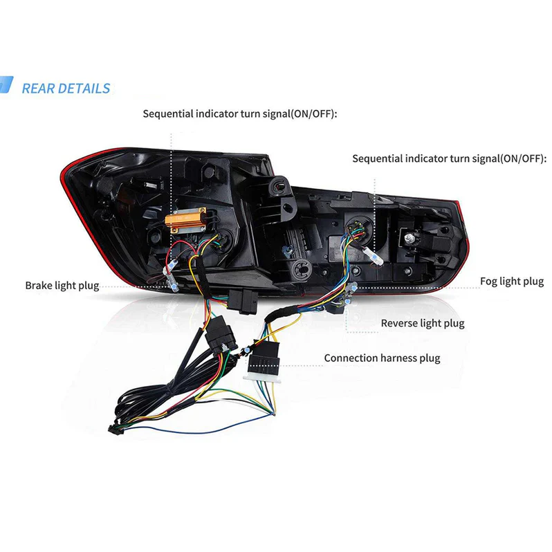 VLAND LED Taillights For 2012-2019 BMW 3 Series F30 M3 F80 Laser DRL - Image 8