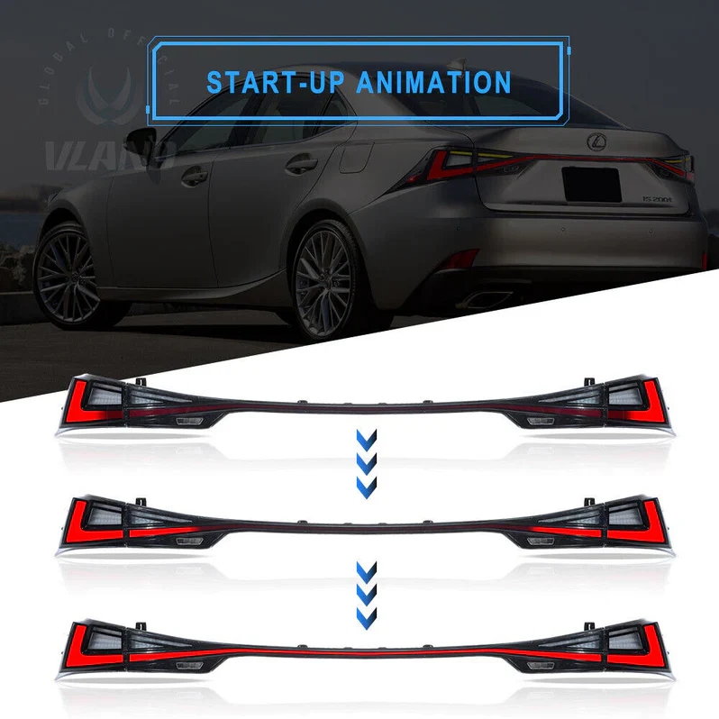 VLAND LED Taillights For 2014-2020 Lexus IS 250 350 200t 300h F Sport - Image 12