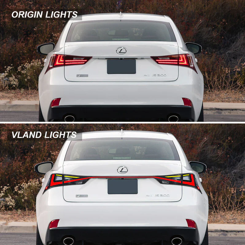 VLAND LED Taillights For 2014-2020 Lexus IS 250 350 200t 300h F Sport - Image 3