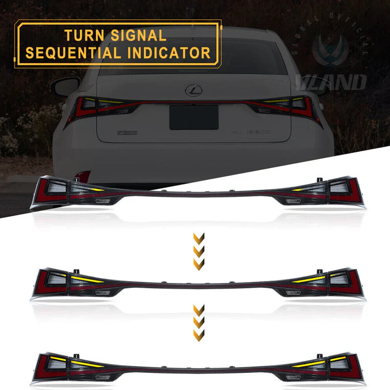 VLAND LED Taillights For 2014-2020 Lexus IS 250 350 200t 300h F Sport - Image 8