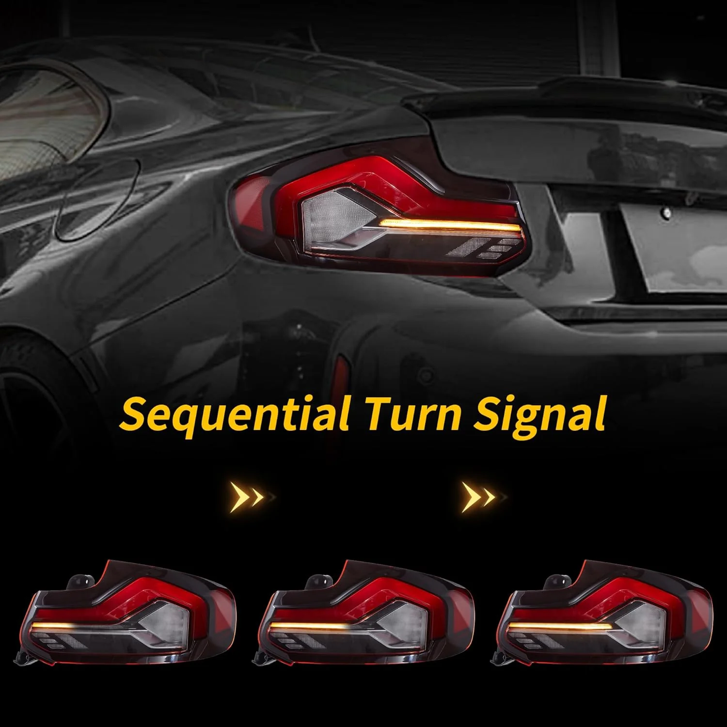 VLAND LED Taillights For 2014-2021 BMW 2 Series M2 F87 F22 F23 - Image 3