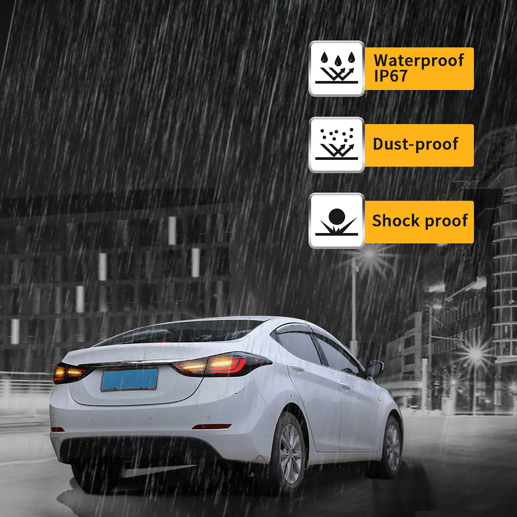 VLAND LED Taillights For Hyundai Elantra Sedan 2012-2016 & Elantra Coupe 2013-2014 - Image 9