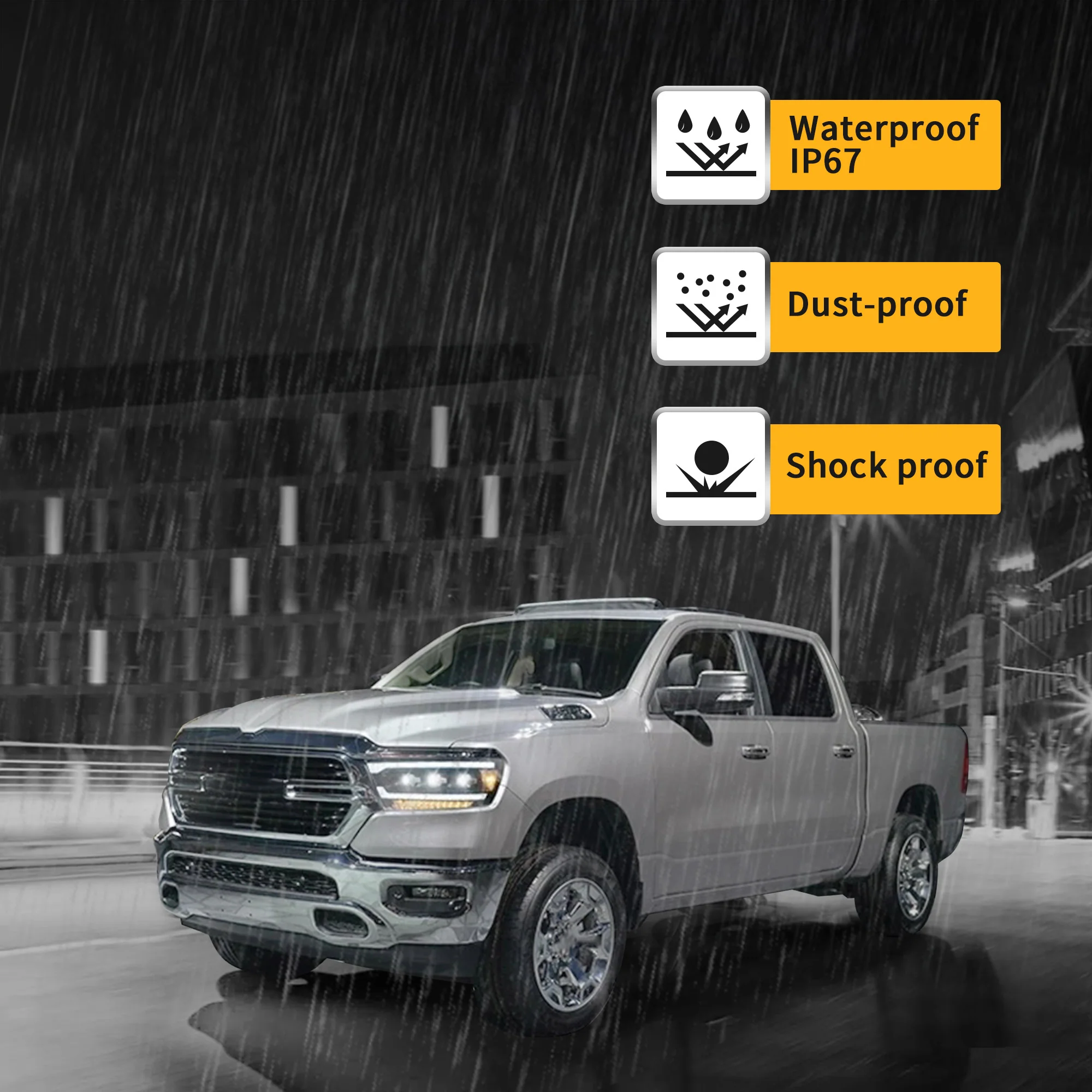 VLAND Full LED Headlights For Dodge Ram 2019-2024 - Image 8