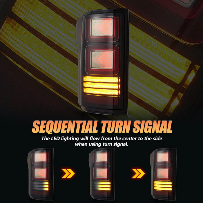 VLAND OLED Taillights For 2015-2020 Ford F150 w/Animation Amber Turn Signal - Image 10