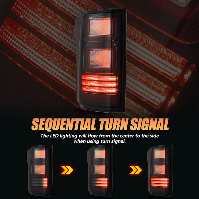 VLAND OLED Taillights For 2015-2020 Ford F150 w/Animation Amber Turn Signal - Image 11