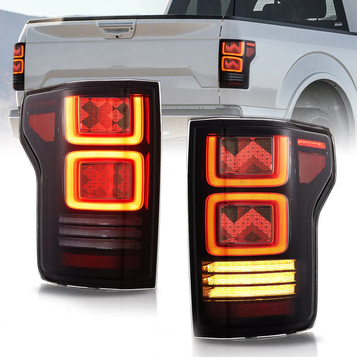 VLAND OLED Taillights For 2015-2020 Ford F150 w/Animation Amber Turn Signal - Image 3