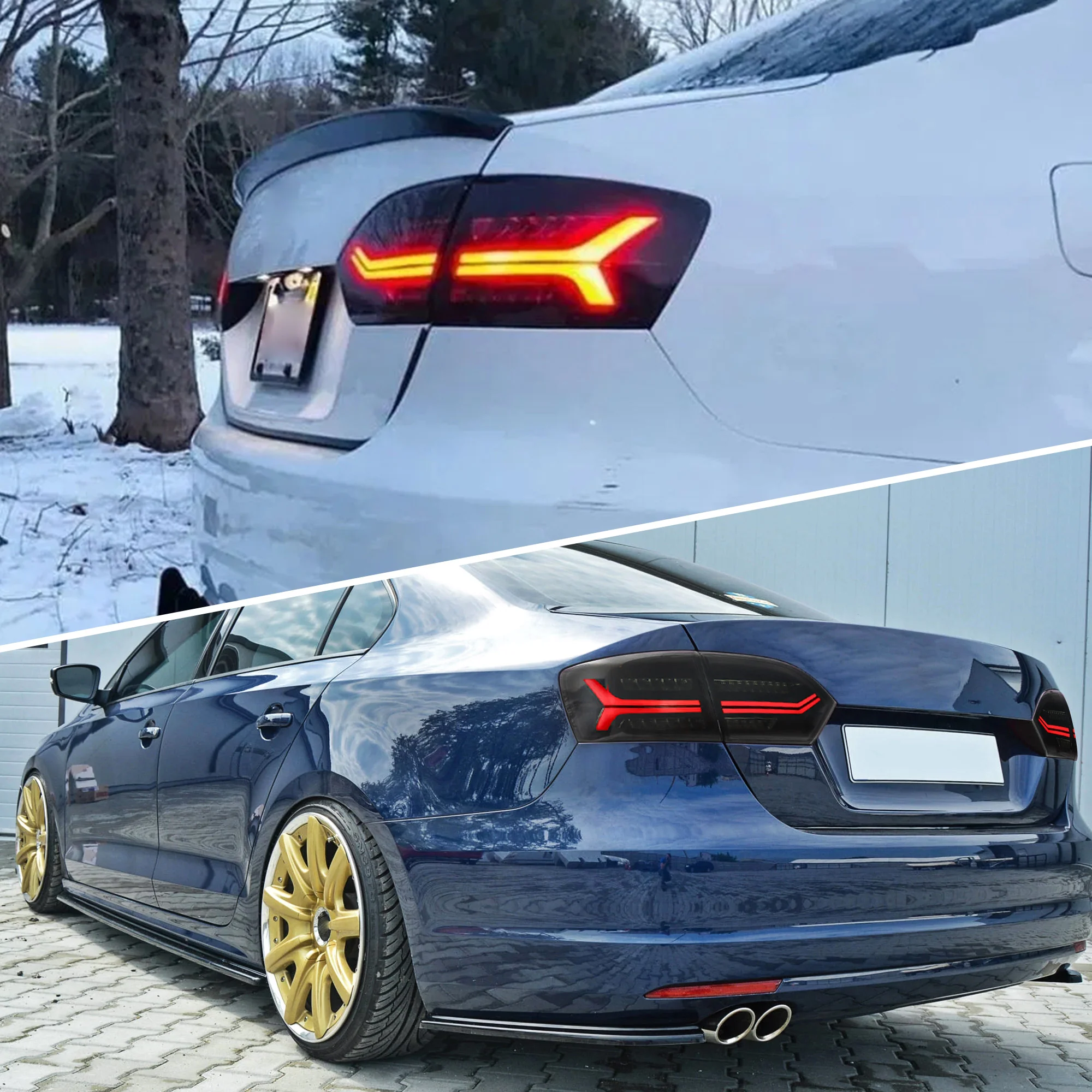 VLAND Projector/Dual Beam Headlights and Tail Lights For Volkswagen VW Jetta / Sagitar (NOT GLI) 2011-2014 - Image 17
