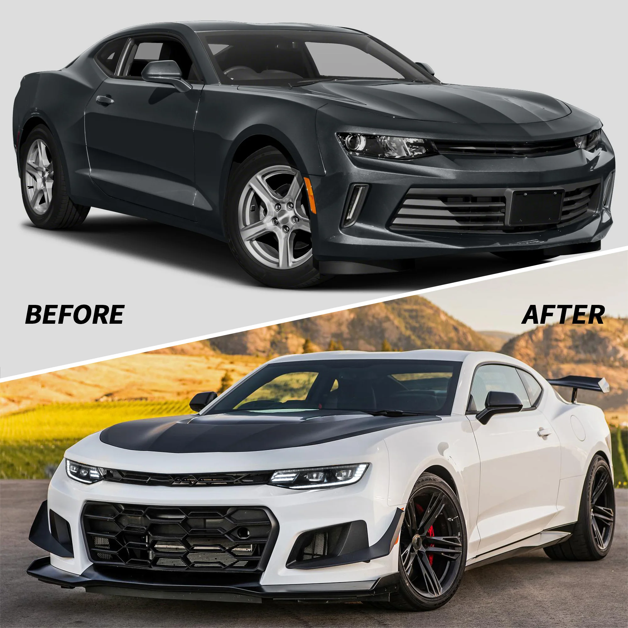 VLAND Projector Headlights For Chevrolet / Chevy Camaro LT SS RS ZL LS 2016-2018 - Image 8