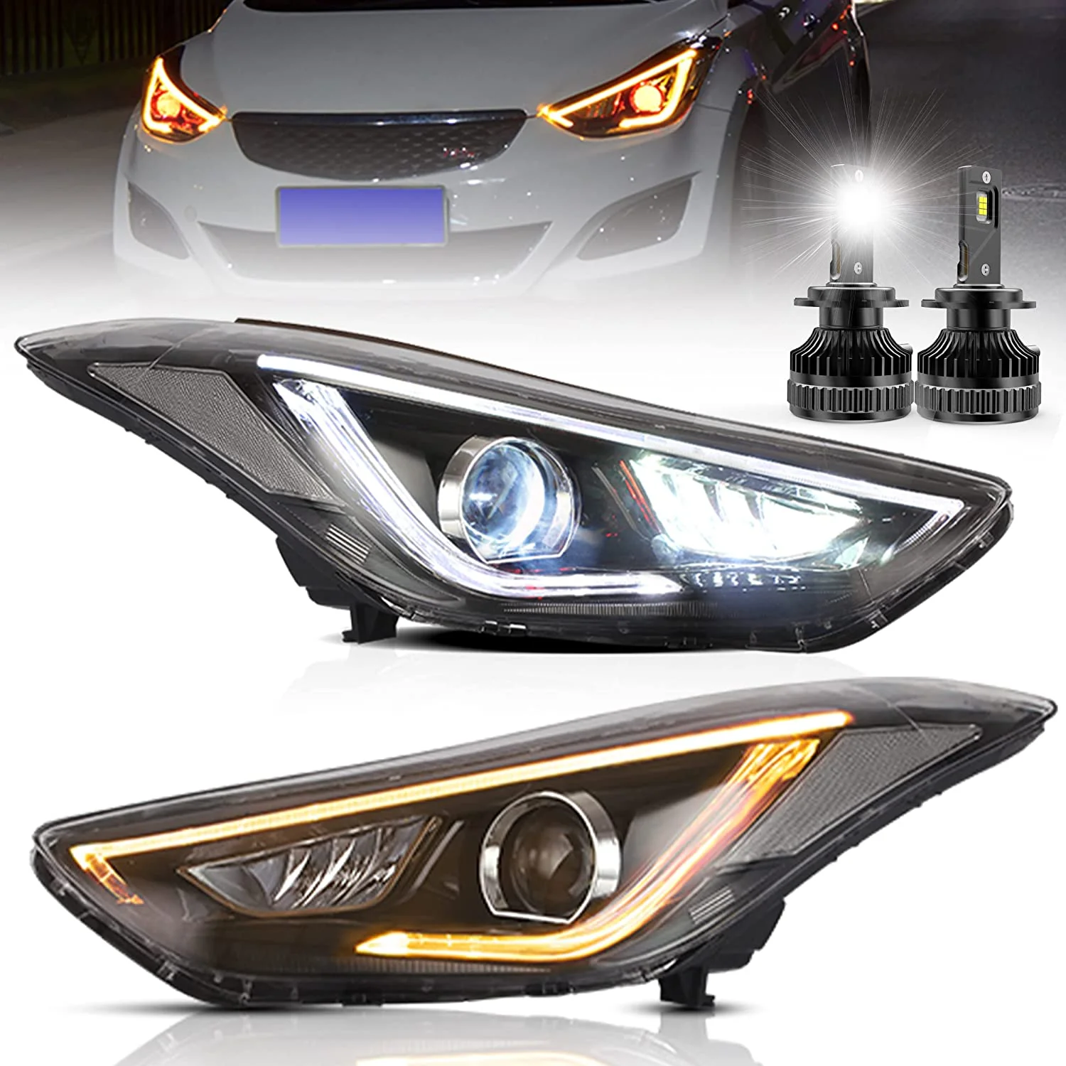 VLAND Projector Headlights For Hyundai Elantra (Avante MD) 2011-2015 - Image 10
