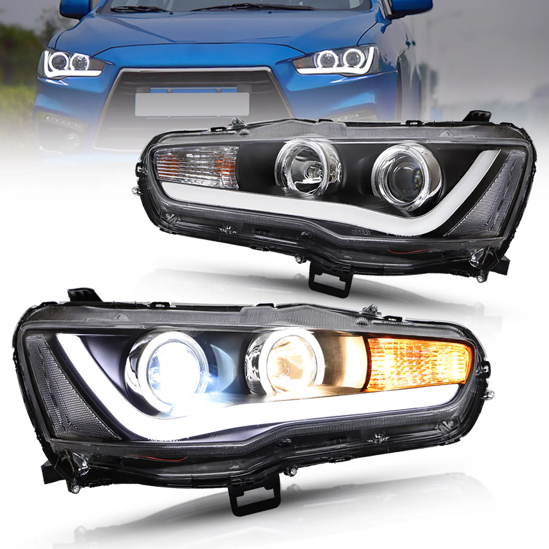 VLAND Projector Headlights for Mitsubishi Lancer EVO X 2008-2018