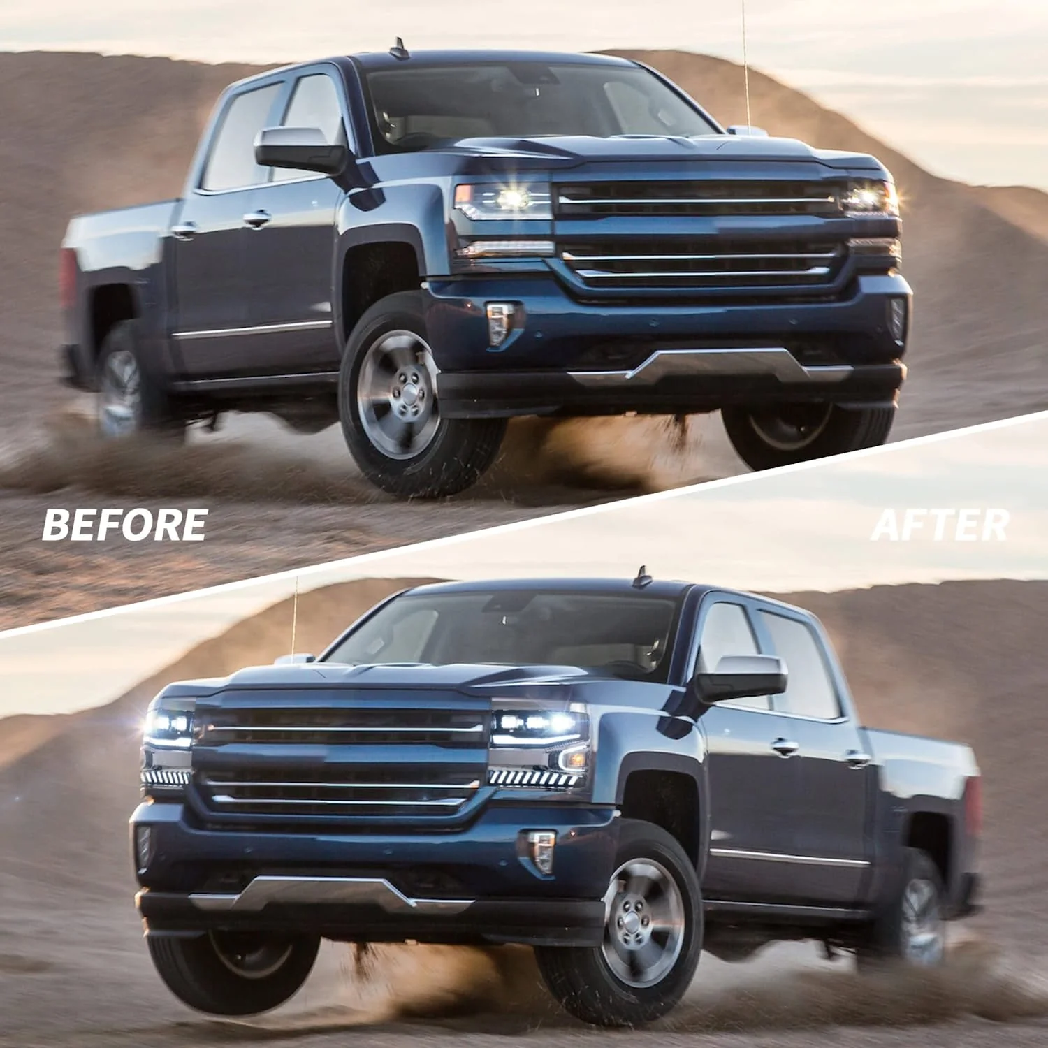 VLAND Projector LED Headlights For 2016-2019 Chevy Silverado 1500 - Image 11