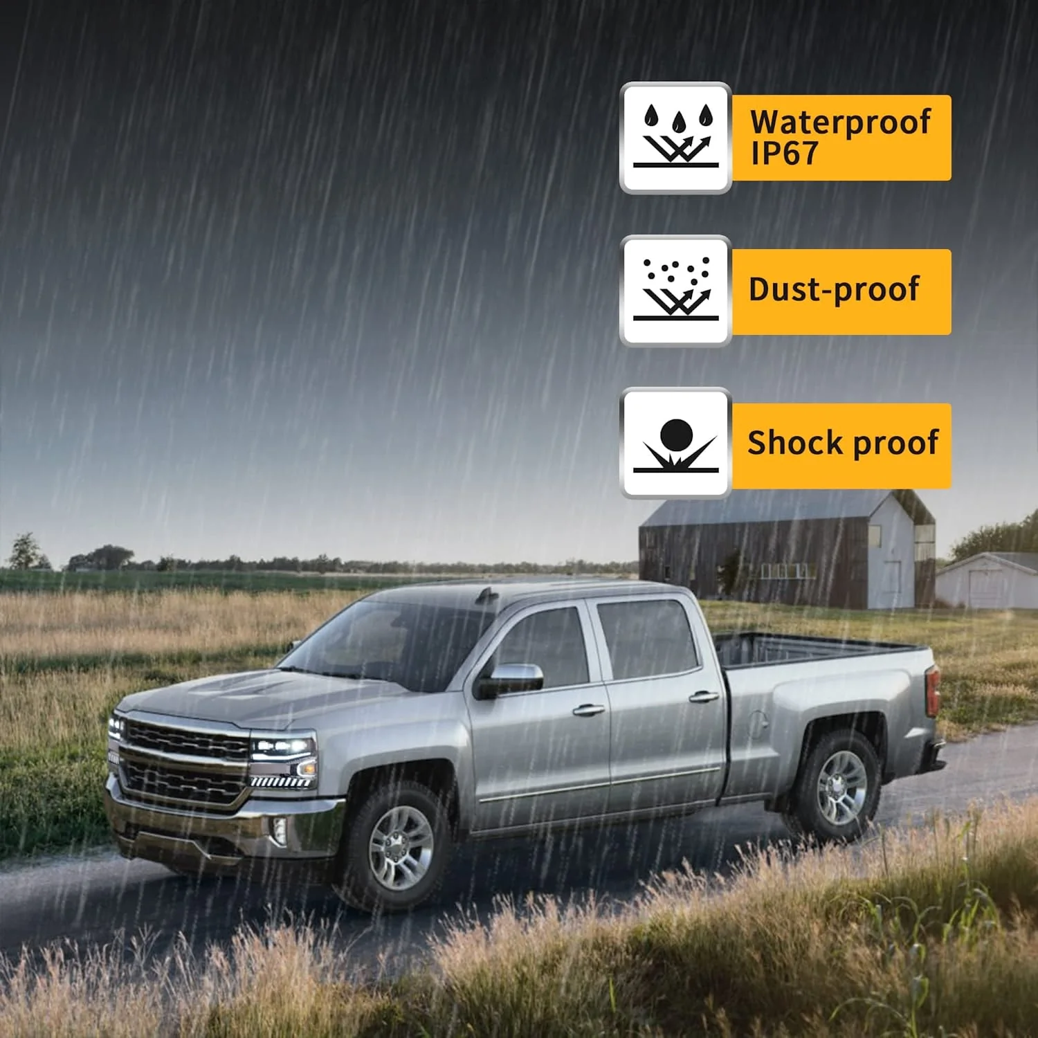 VLAND Projector LED Headlights For 2016-2019 Chevy Silverado 1500 - Image 12
