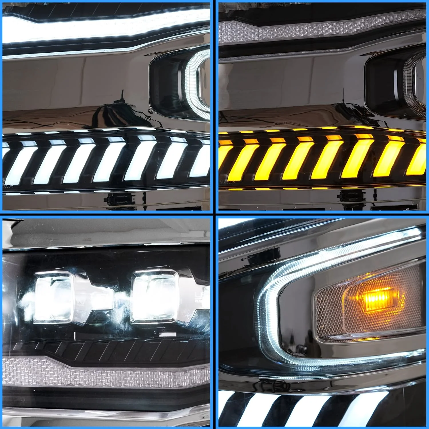 VLAND Projector LED Headlights For 2016-2019 Chevy Silverado 1500 - Image 13