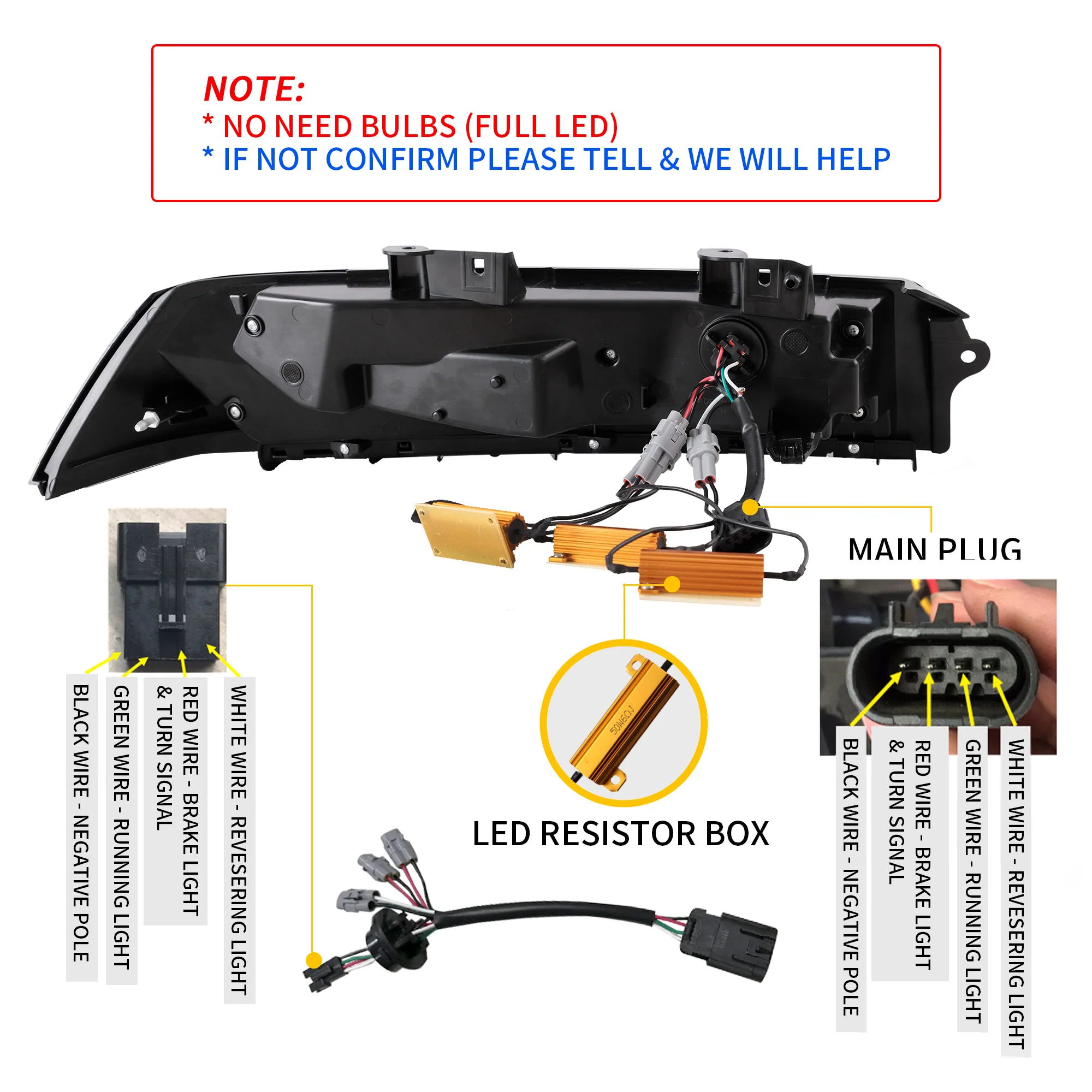 VLAND LED Tail Lights For Chevrolet Chevy Camaro 2014-2015 - Image 4