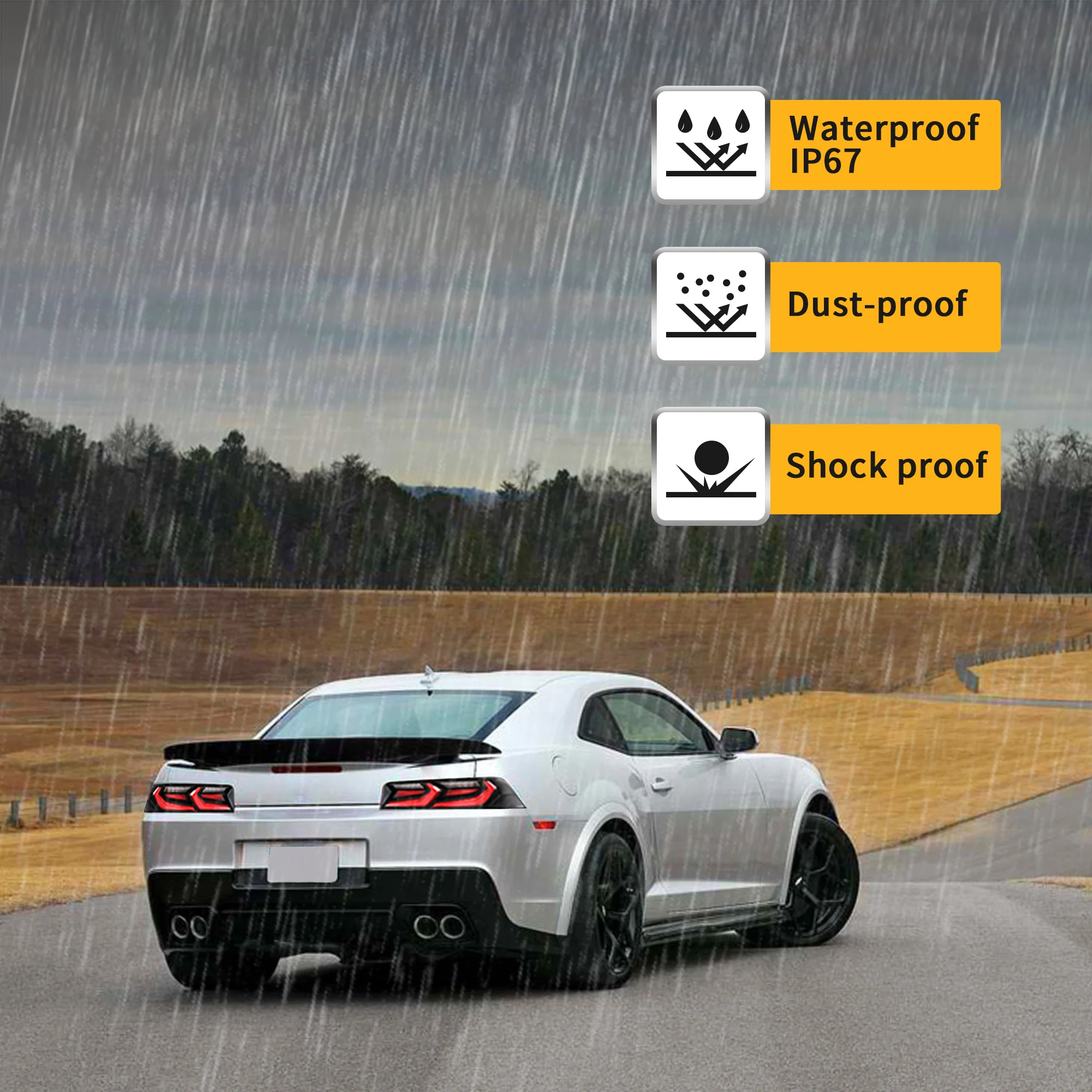 VLAND LED Tail Lights For Chevrolet Chevy Camaro 2014-2015 - Image 7