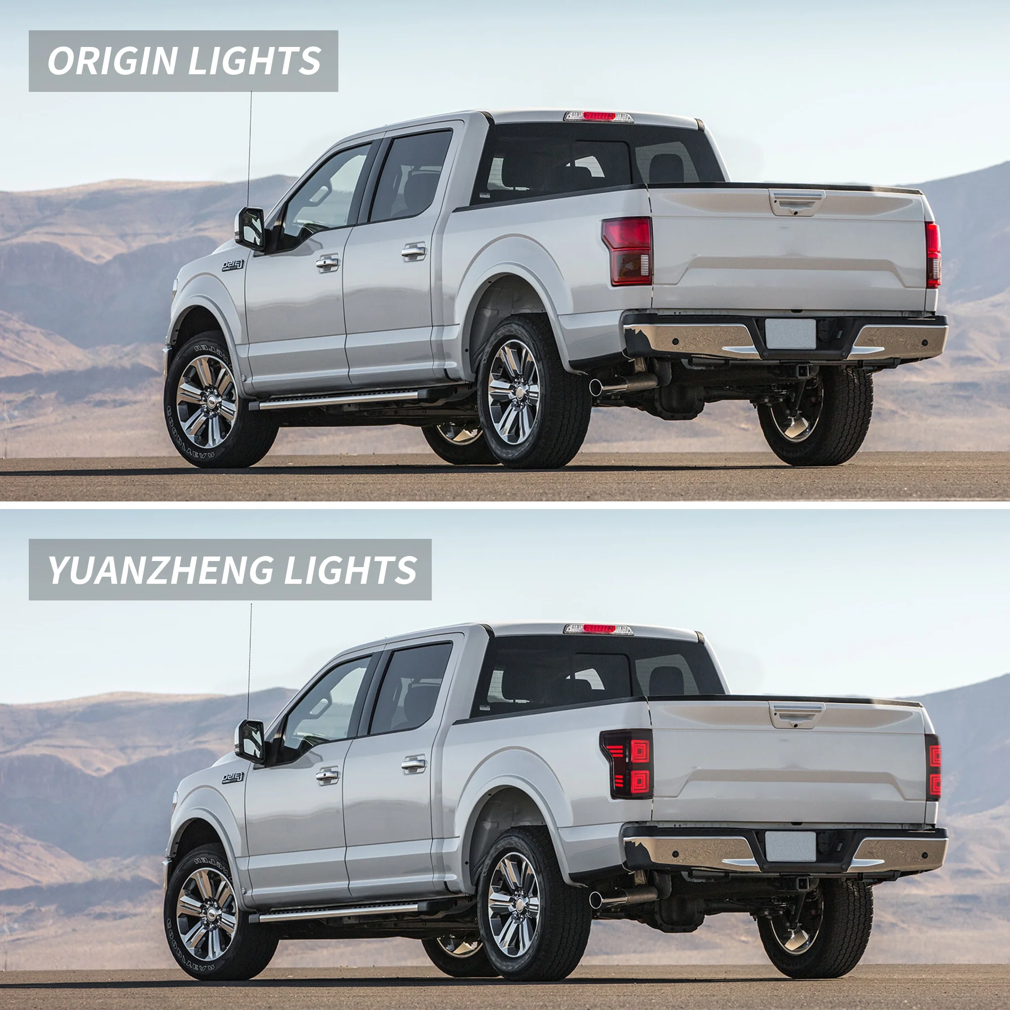 VLAND Tail Lights For Ford F150 2015-2020 with Red Turn Signal - Image 12