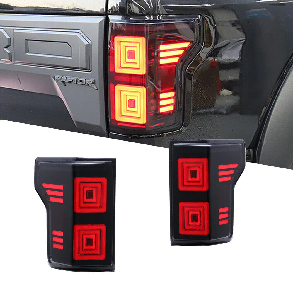 VLAND Tail Lights For Ford F150 2015-2020 with Red Turn Signal - Image 6
