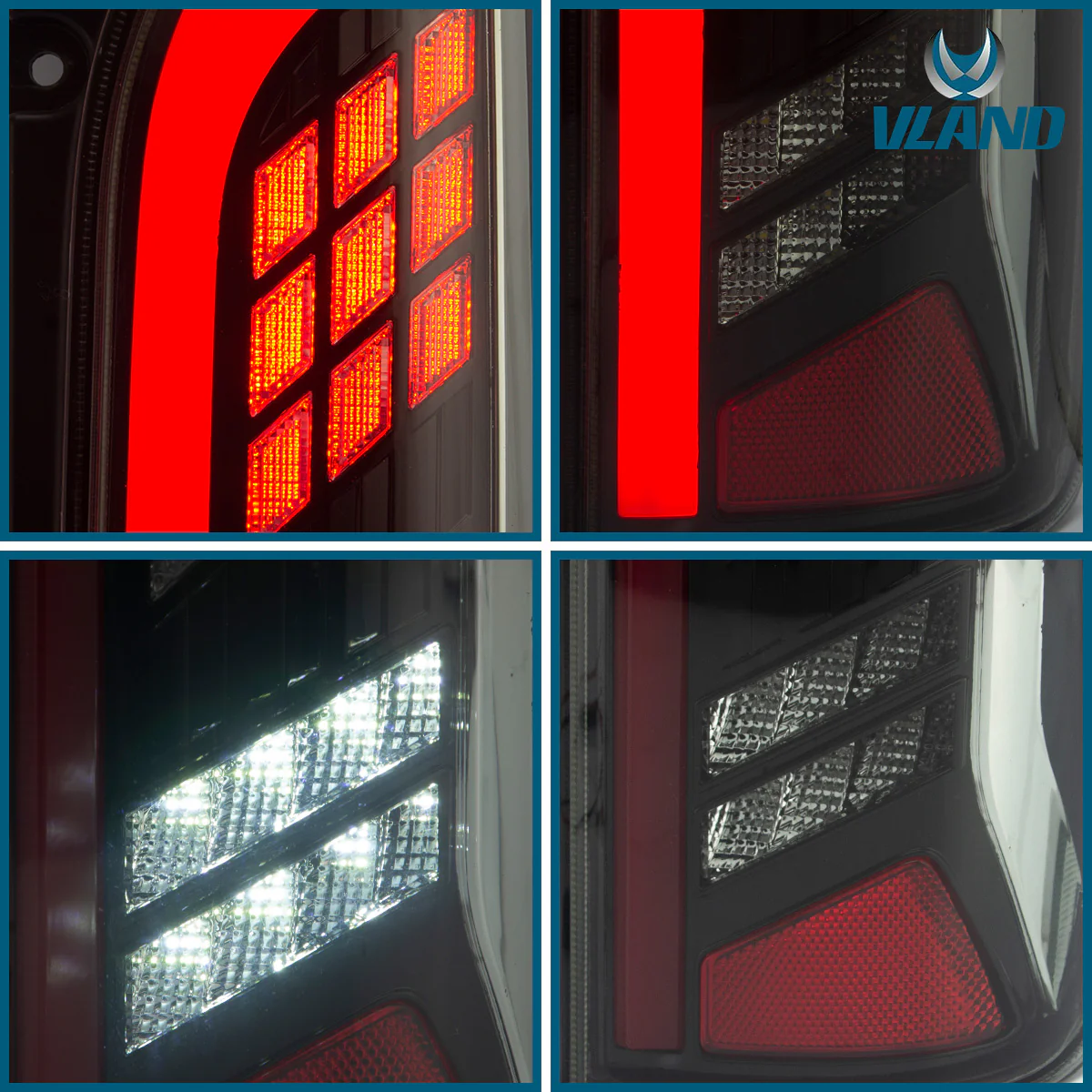 VLAND Full LED Tail Lights For Toyota Hiace 2005-2018 - Image 8