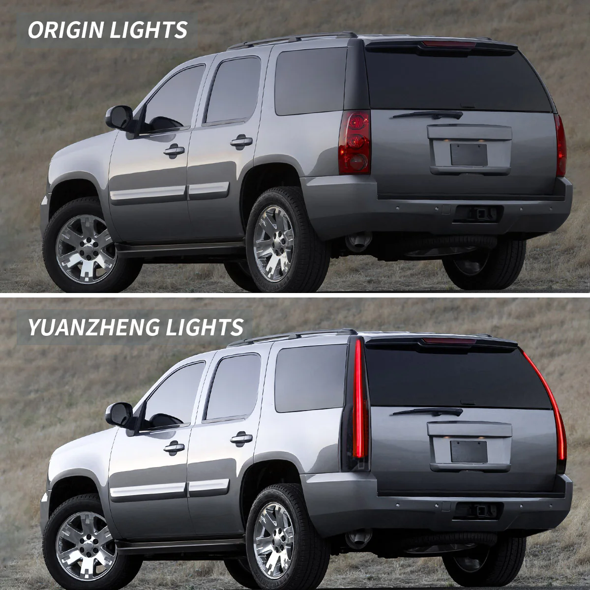 VLAND Full LED Tail Lights GMC Yukon Chevrolet Tahoe Suburban 2007-2014 5 Pins with 5 Holes - Image 9