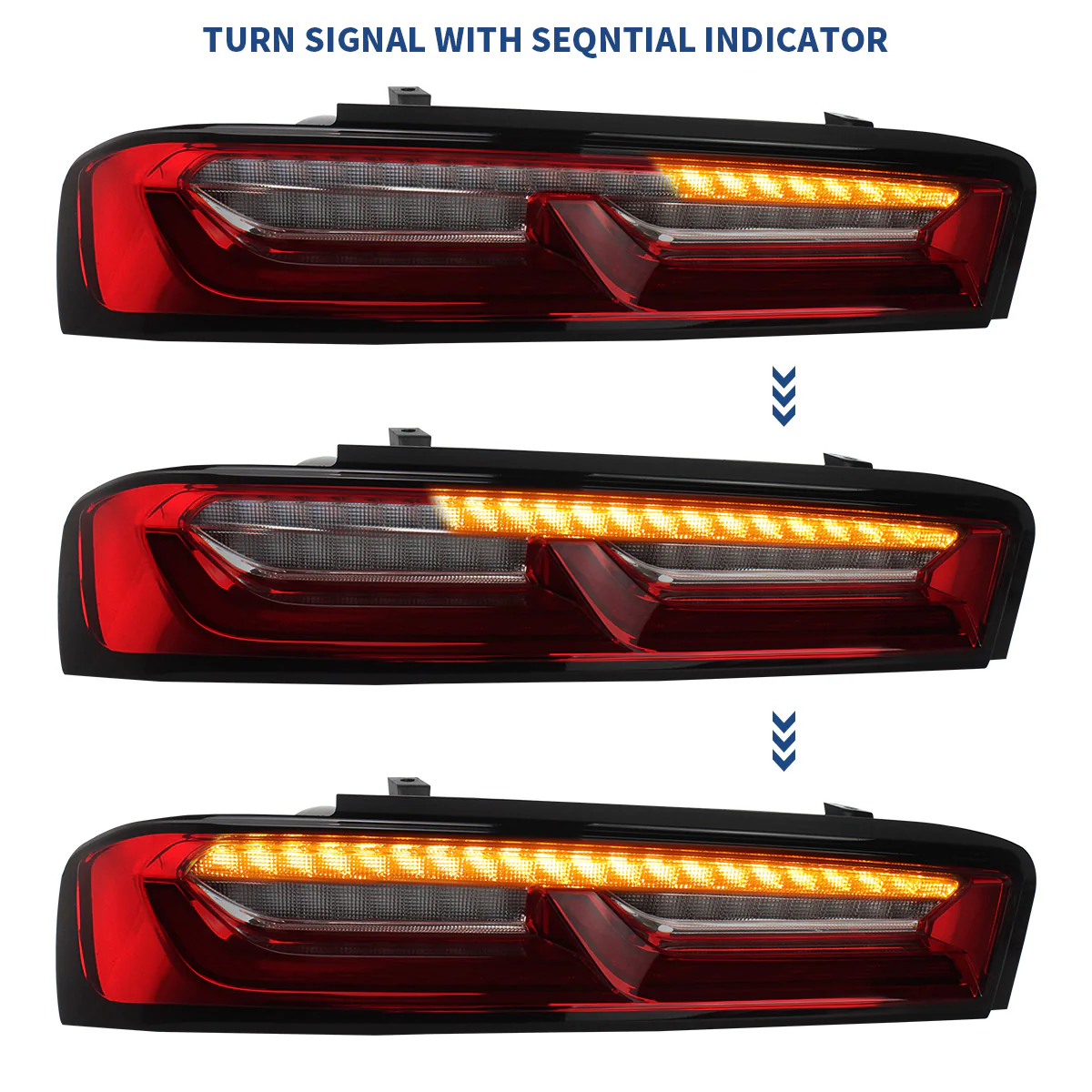 VLAND Taillights For Chevrolet Chevy Camaro 2016-2018 without Reversing Lights (Fit For European Models) - Image 6