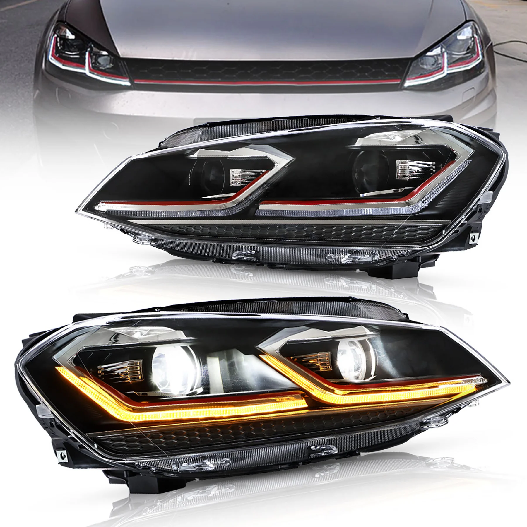 VLAND LED Headlights for Volkswagen VW Golf 7 / MK7 2014-2017 - Image 2
