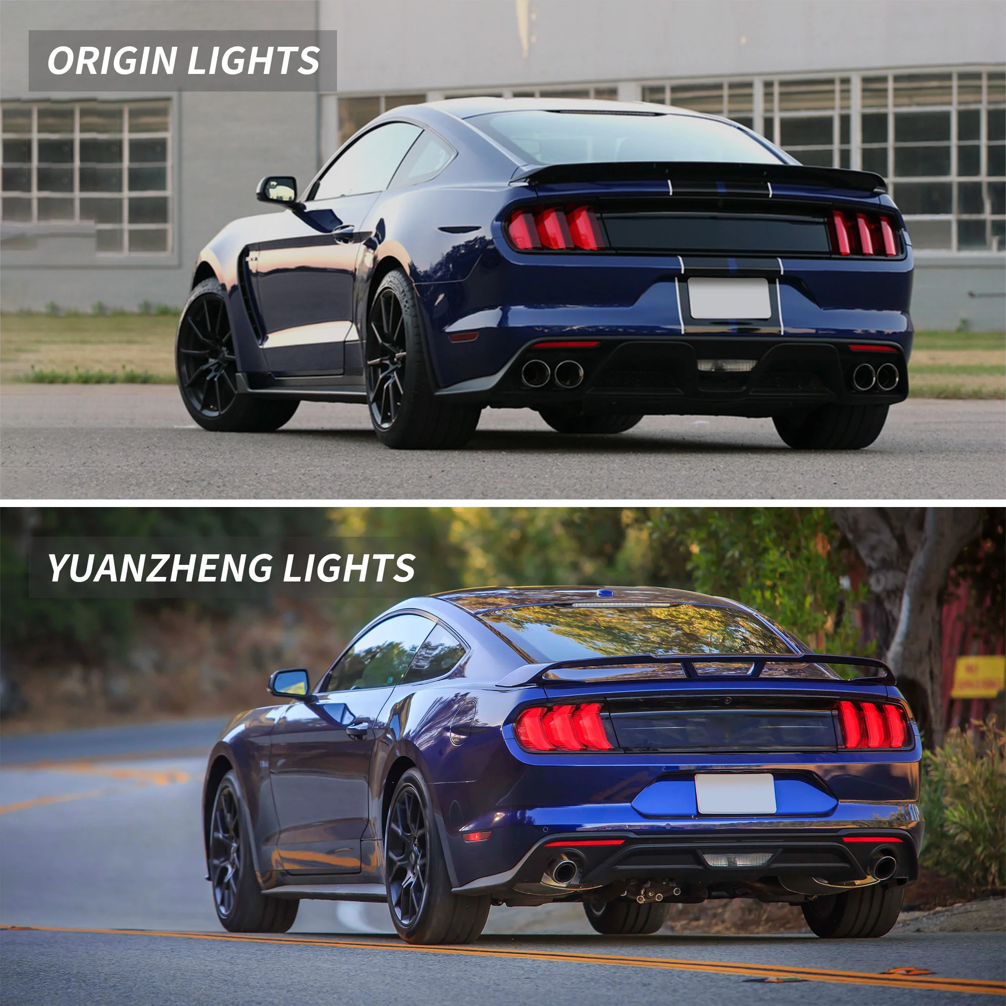 VLAND GT Five Model Full LED Taillights For Ford Mustang 2015-2023 (Can Fit For US/Euro Models) - Image 19