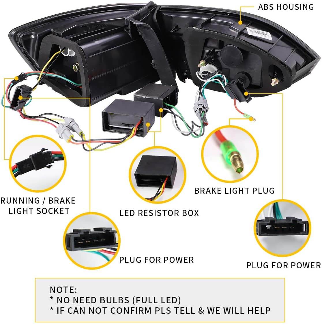 VLAND LED Sequential Tail Lights For 2011-2014 Volkswagen Jetta Sagitar - Image 8