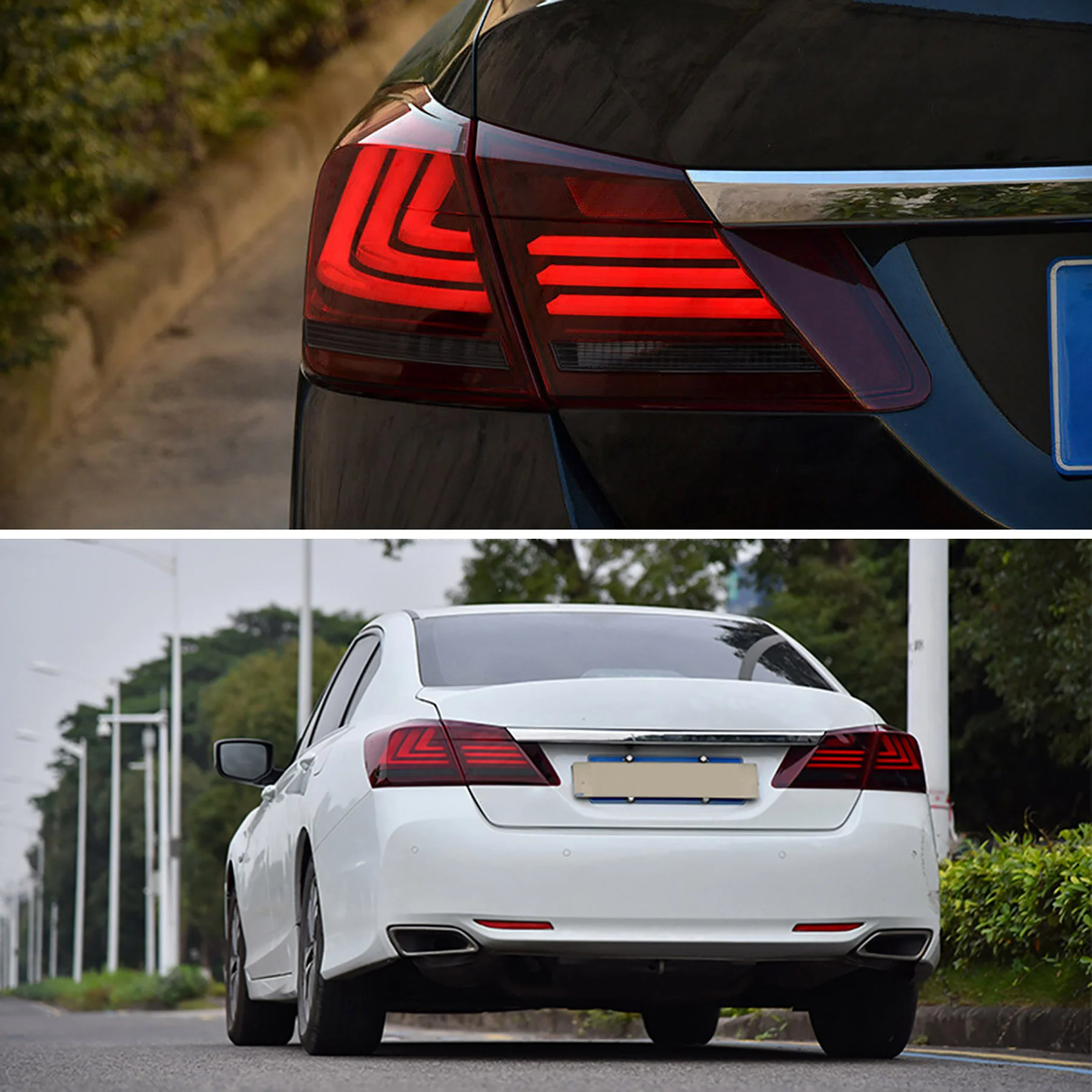 VLAND Full LED Tail Lights For Honda Accord 2013-2015 With Sequential Turn Signals - Image 13