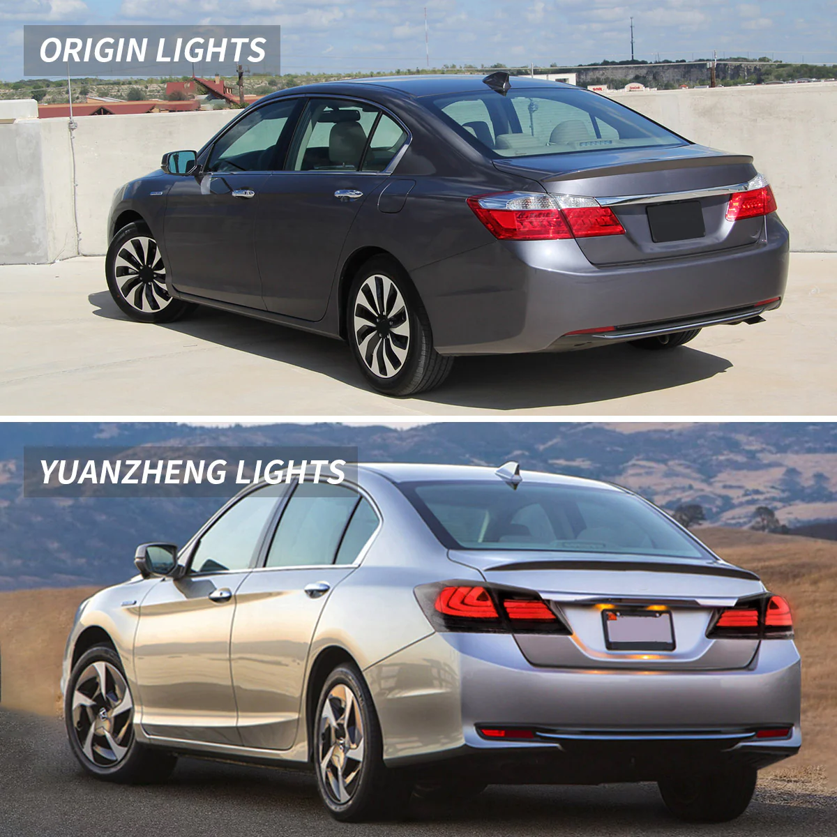 VLAND Full LED Tail Lights For Honda Accord 2013-2015 With Sequential Turn Signals - Image 14